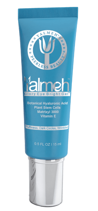 yalmeh naturals vegan glory eye gel best for reducing age spots such as wrinkles and fine lines as well as minimizing dark circles, eye bags and puffiness.